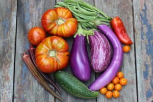vegetable garden harvest with easy food preserving ideas