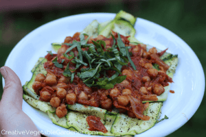 recipe dish with chickpeas