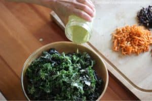 make a super kale salad from your garden harvest