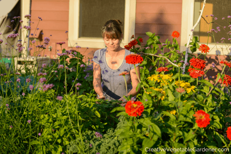 woman in garden what to grow