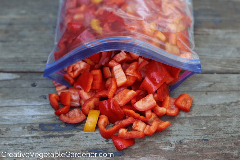 freezing peppers