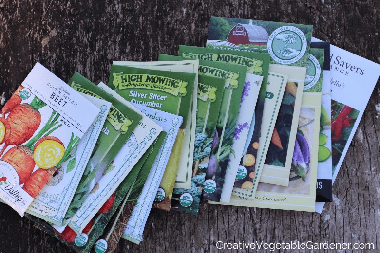 seed packets for the garden